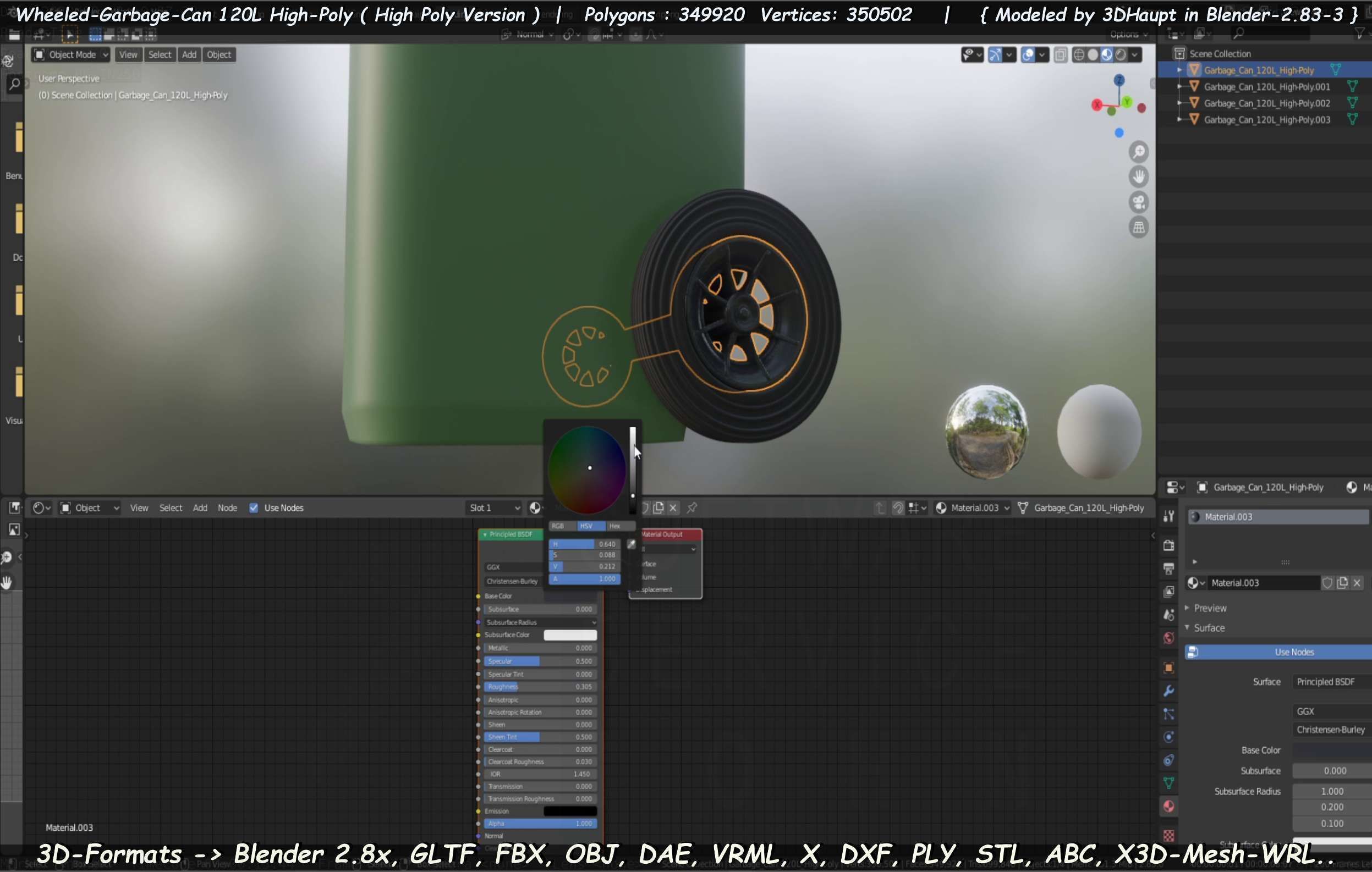 Wheeled-Garbage-Can 120L High-Poly 3D model_51