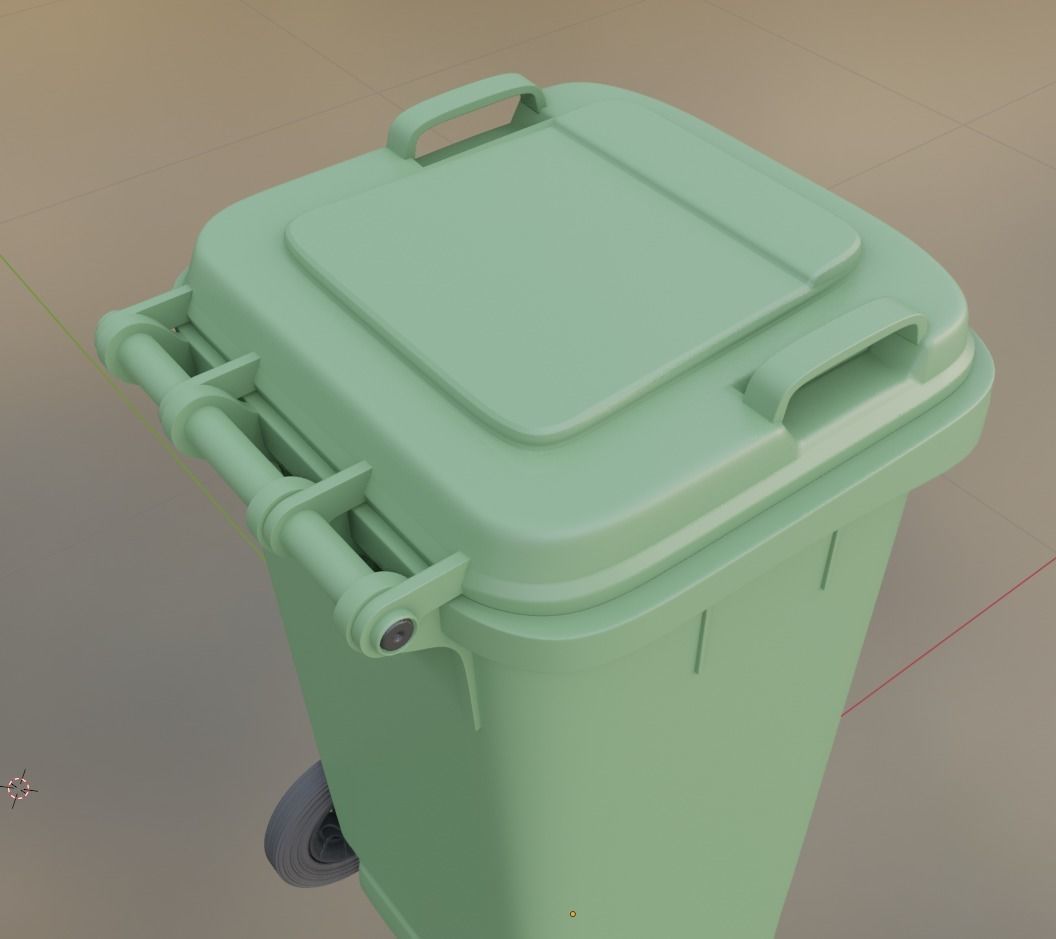 Wheeled-Garbage-Can 120L High-Poly 3D model_11