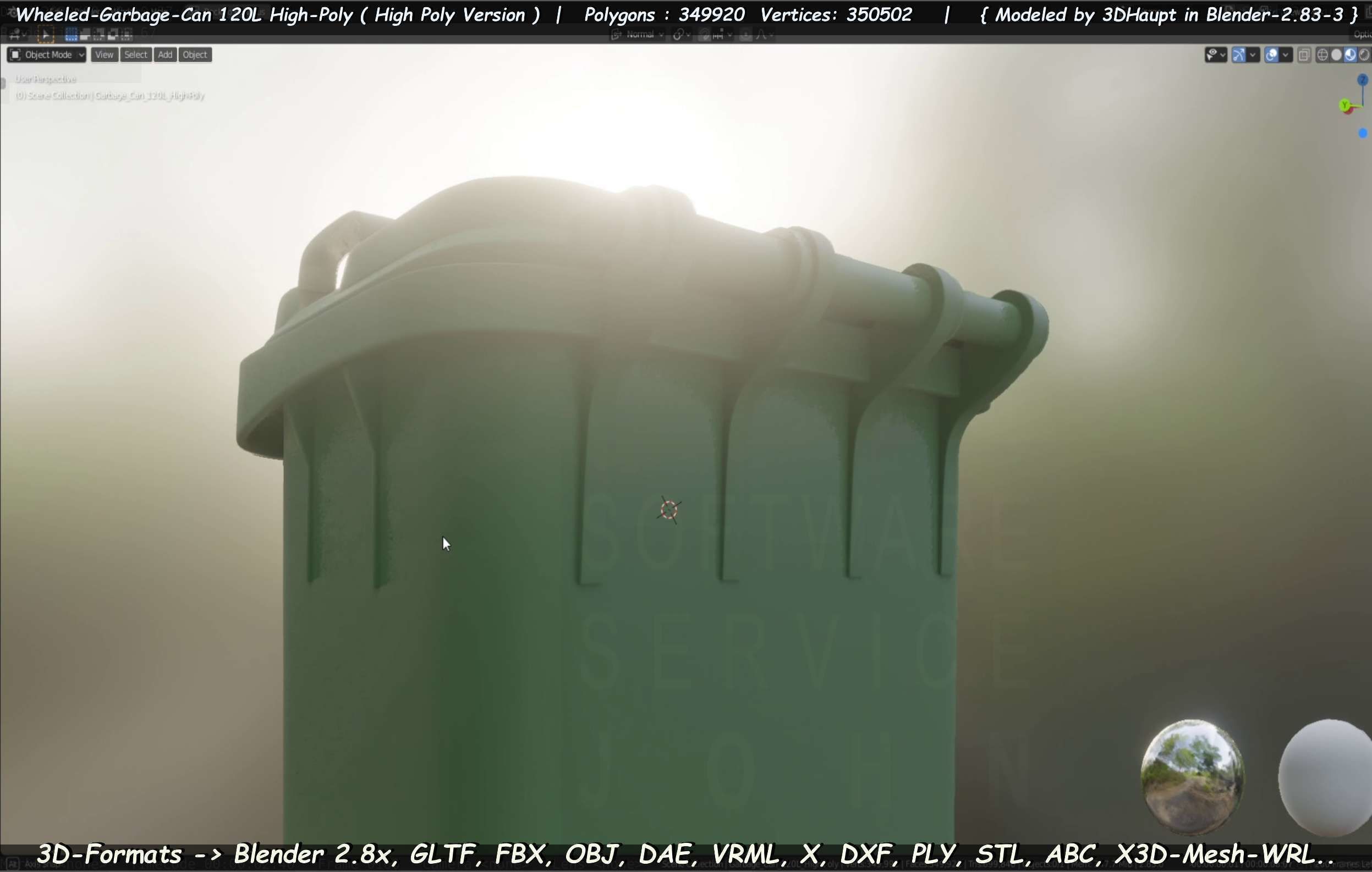 Wheeled-Garbage-Can 120L High-Poly 3D model_85