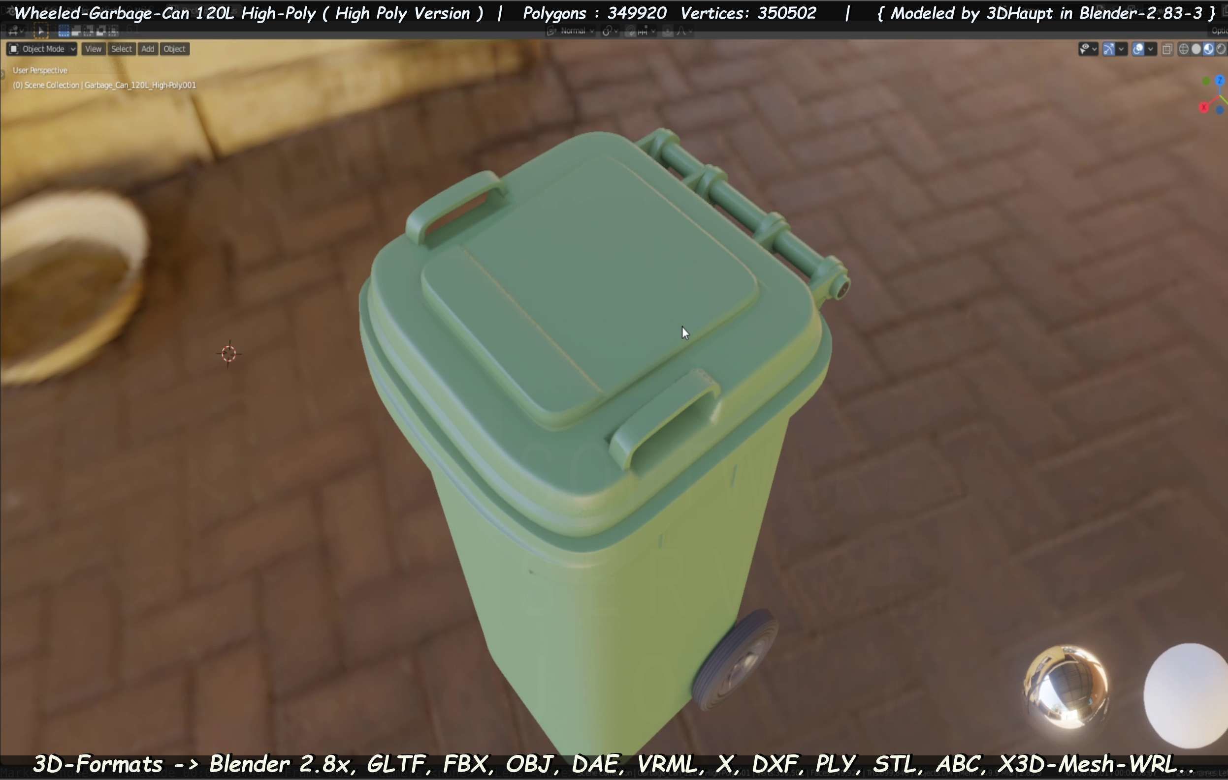 Wheeled-Garbage-Can 120L High-Poly 3D model_27