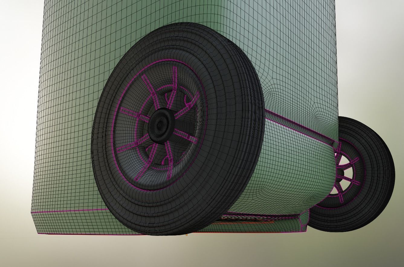 Wheeled-Garbage-Can 120L High-Poly 3D model_10