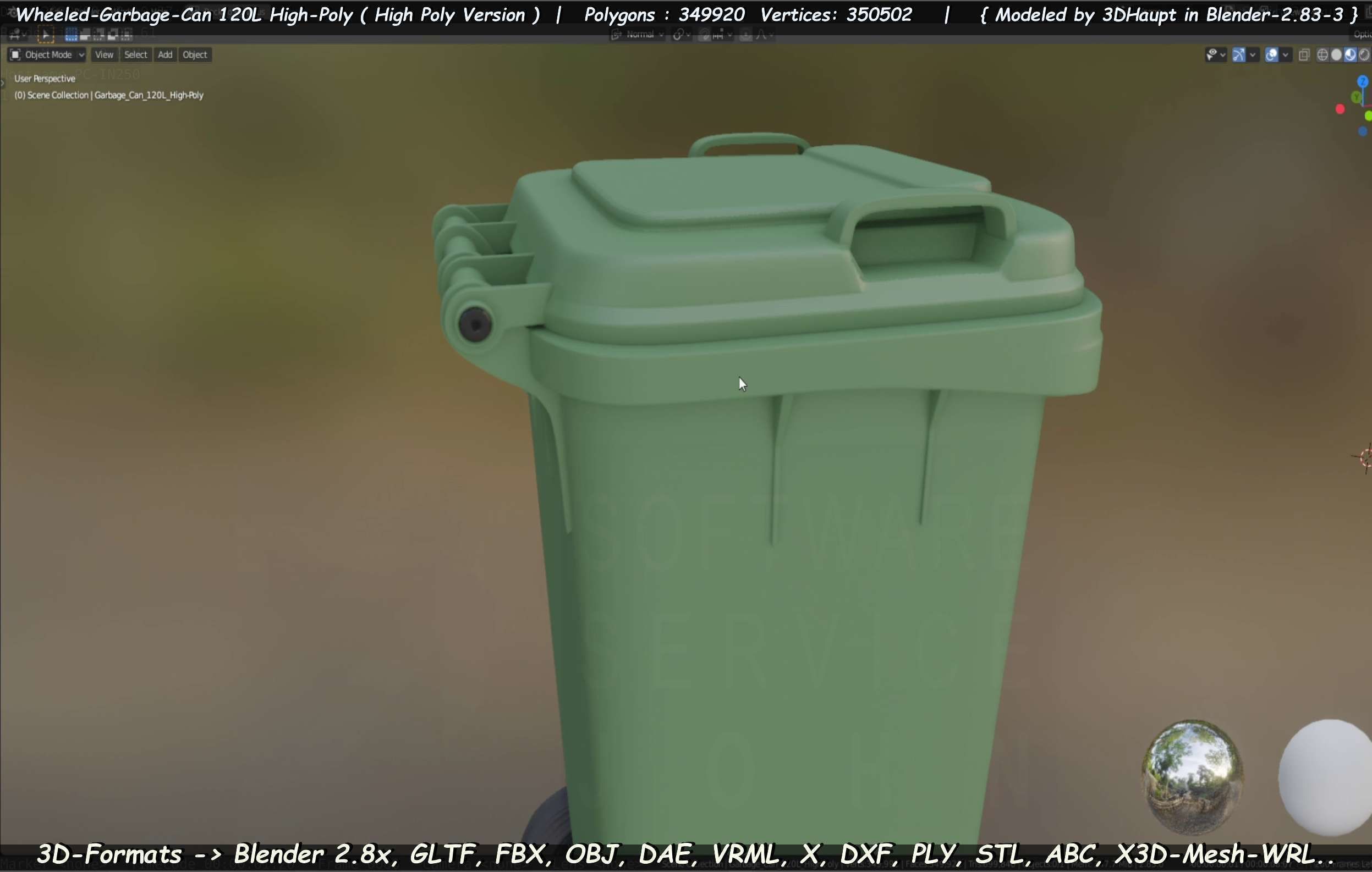 Wheeled-Garbage-Can 120L High-Poly 3D model_37