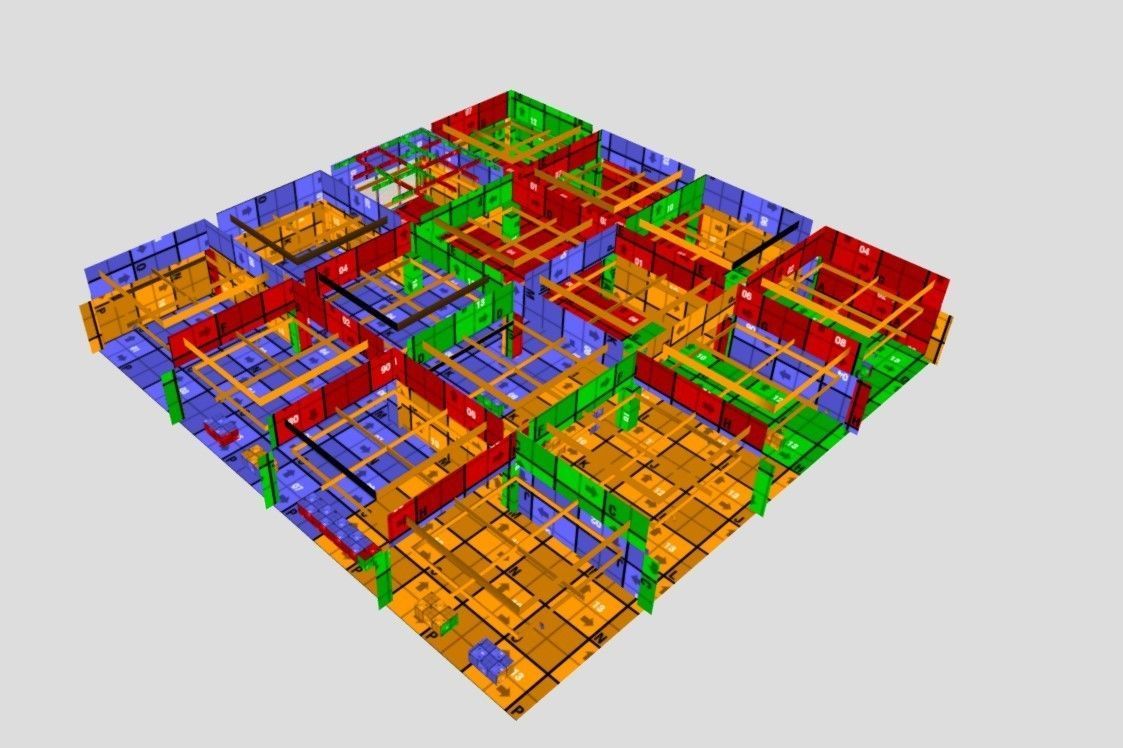 VR Art Gallery 2020 L Baked and Corona Max Scene Low-poly 3D model_10