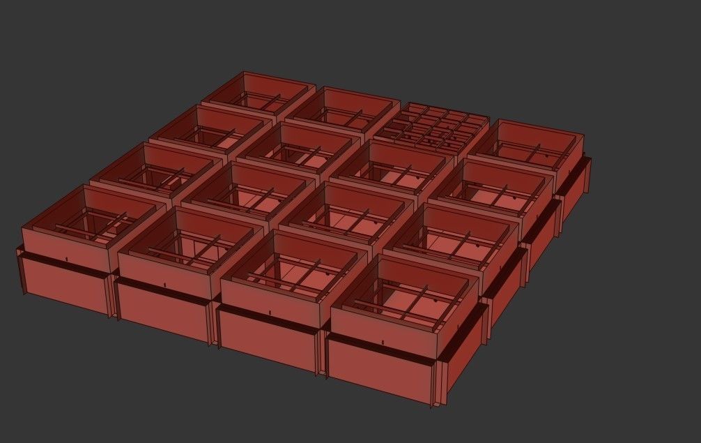 VR Art Gallery 2020 L Baked and Corona Max Scene Low-poly 3D model_7