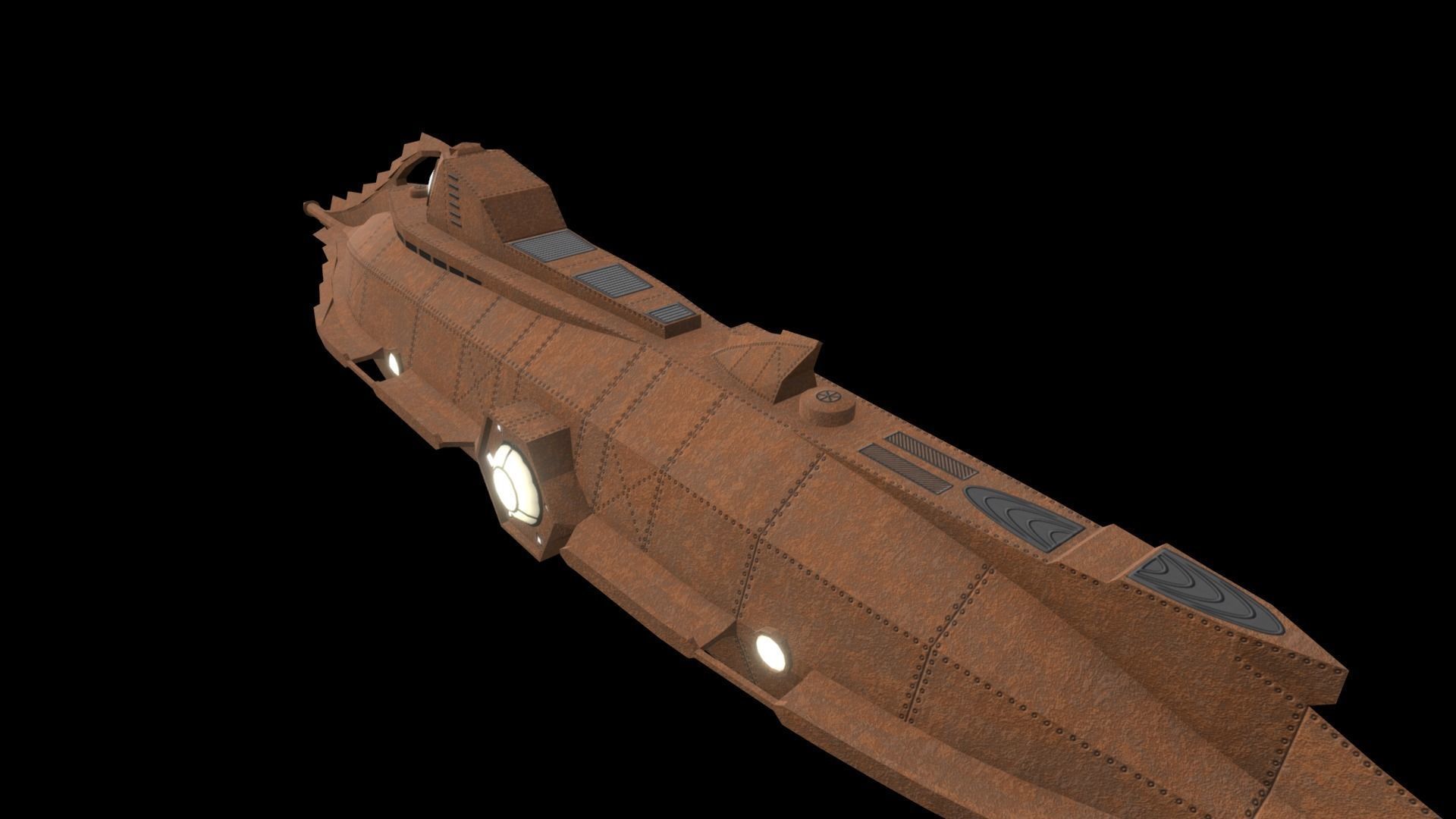 Nautilus submarine 3D model_6