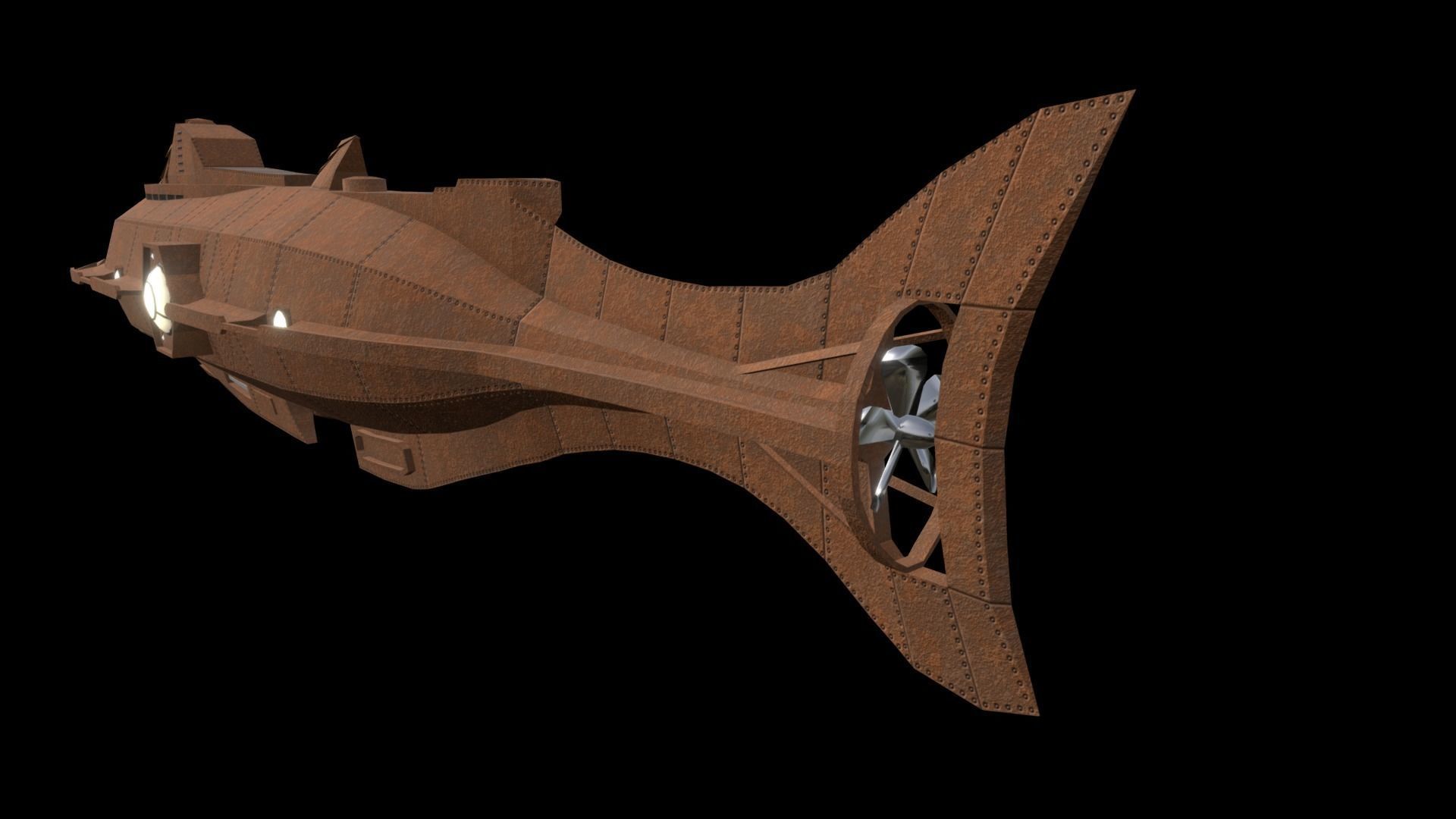 Nautilus submarine 3D model_4