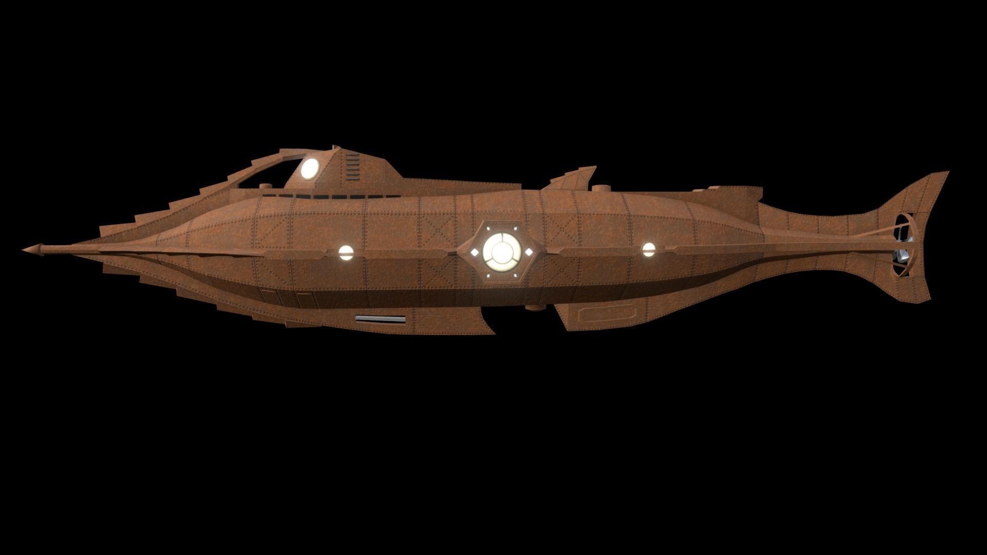 Nautilus submarine 3D model_3