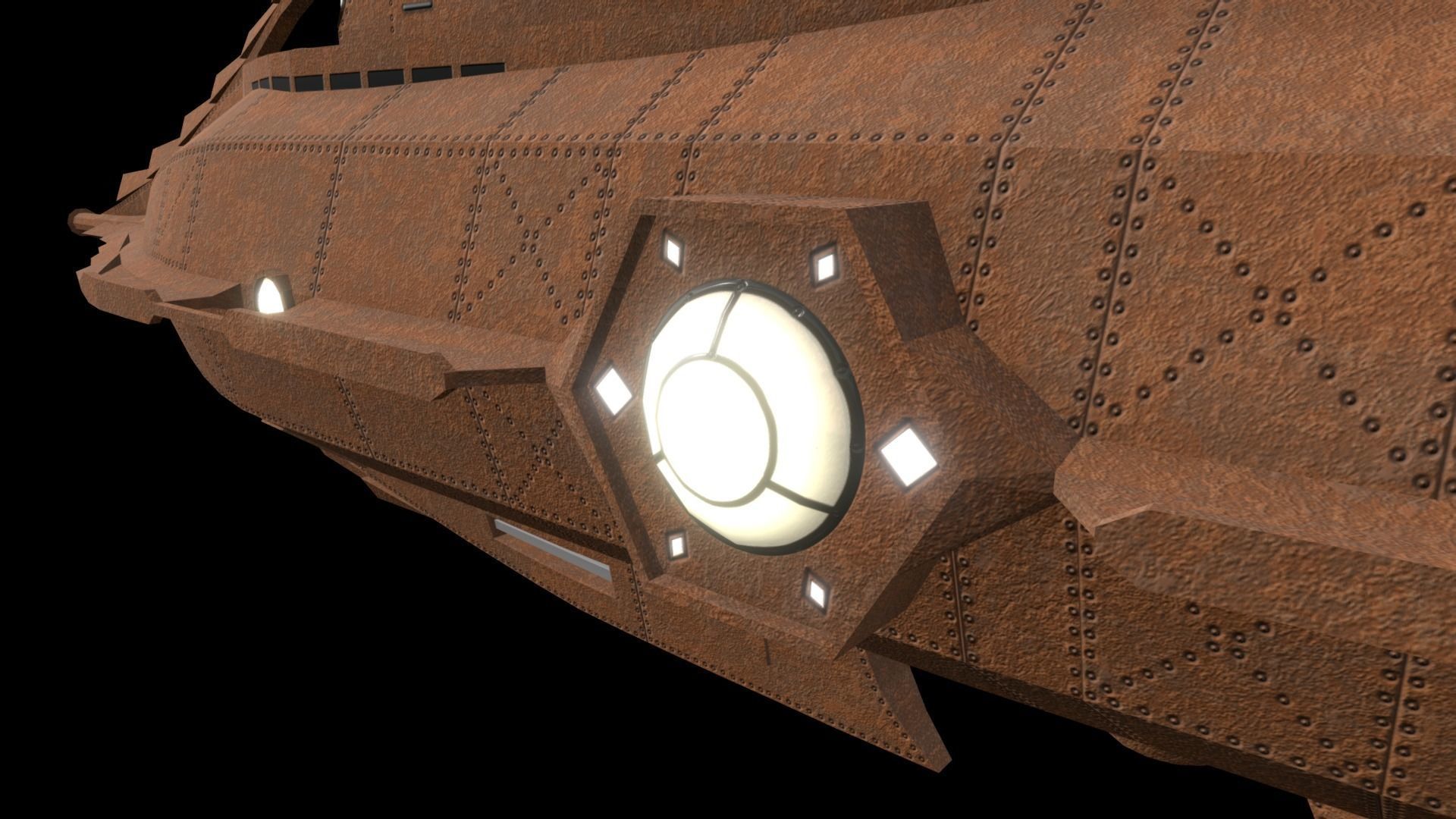 Nautilus submarine 3D model_7