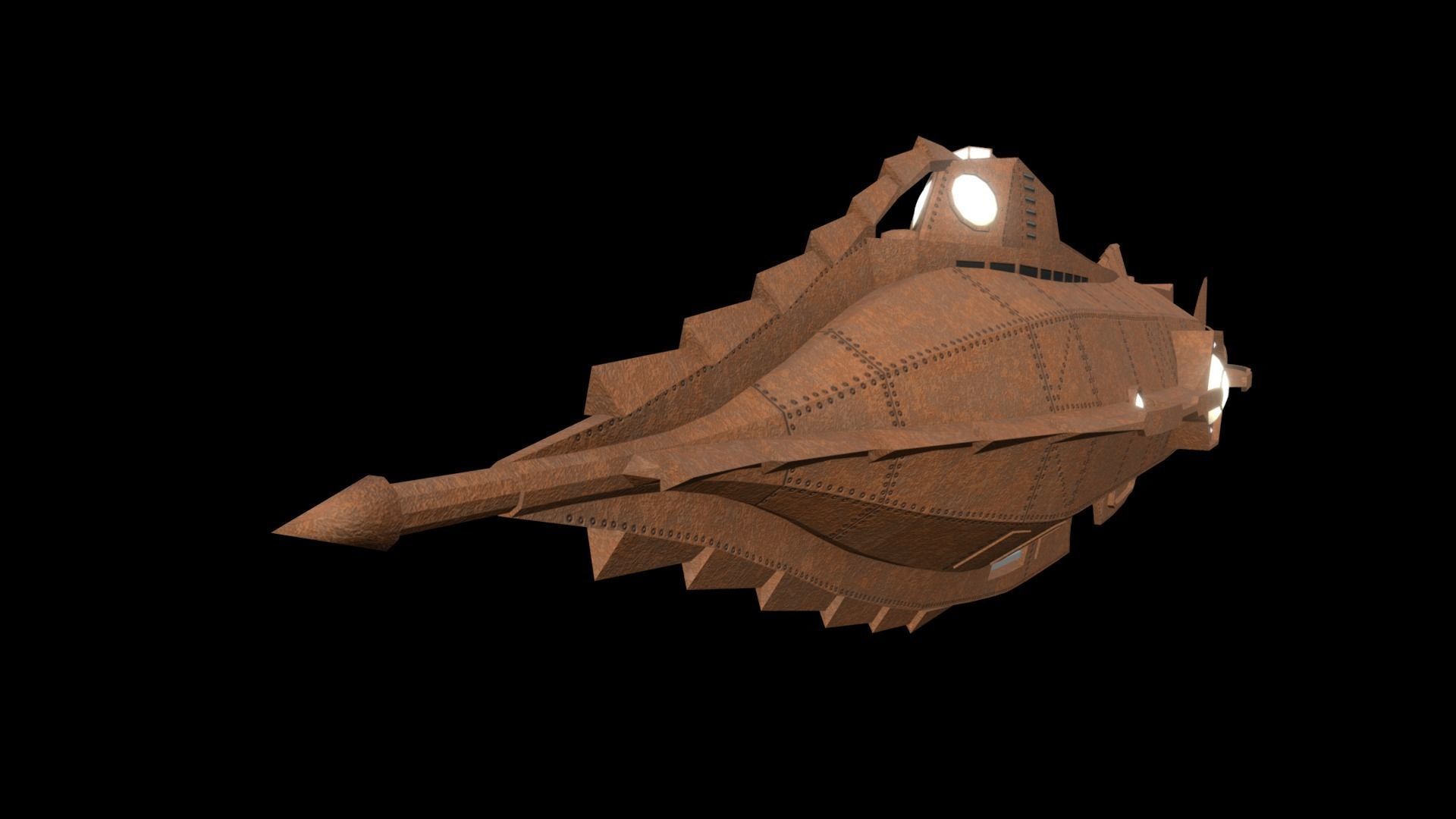 Nautilus submarine 3D model_5