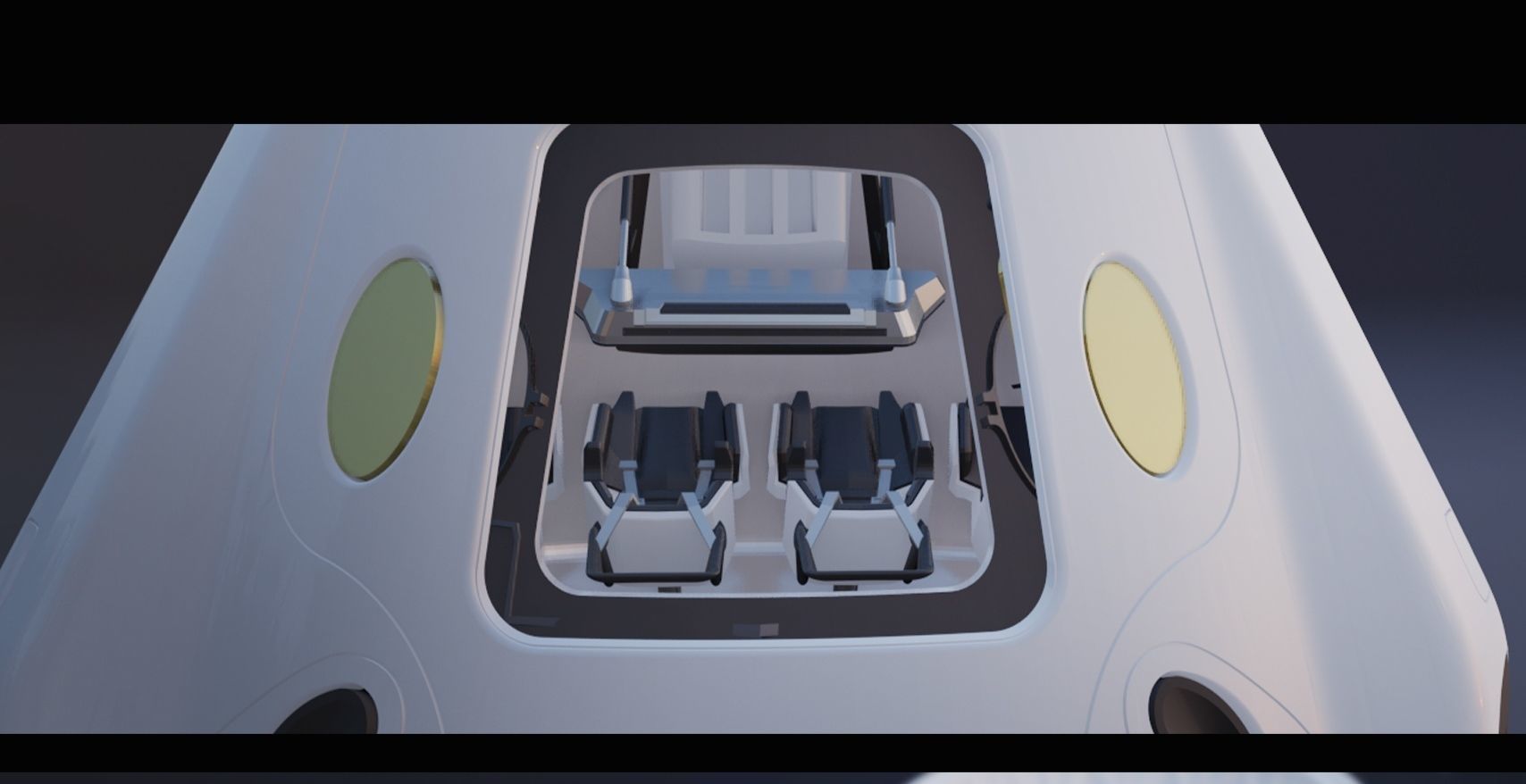 SpaceX Crew Dragon Capsule 3D print model 3D print model_3