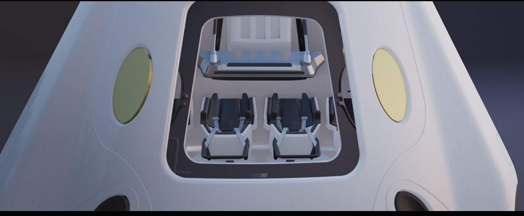 SpaceX Crew Dragon Capsule 3D print model 3D print model_5