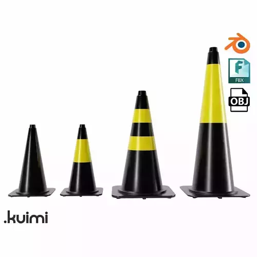 Cones Pack 001 3D model