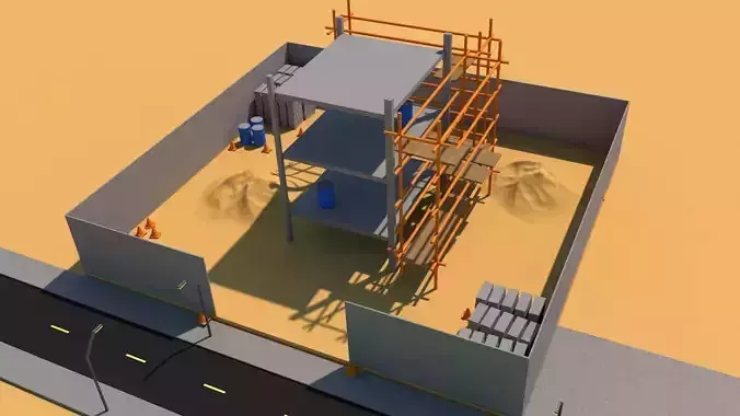 construction site LOWPOY MODEL