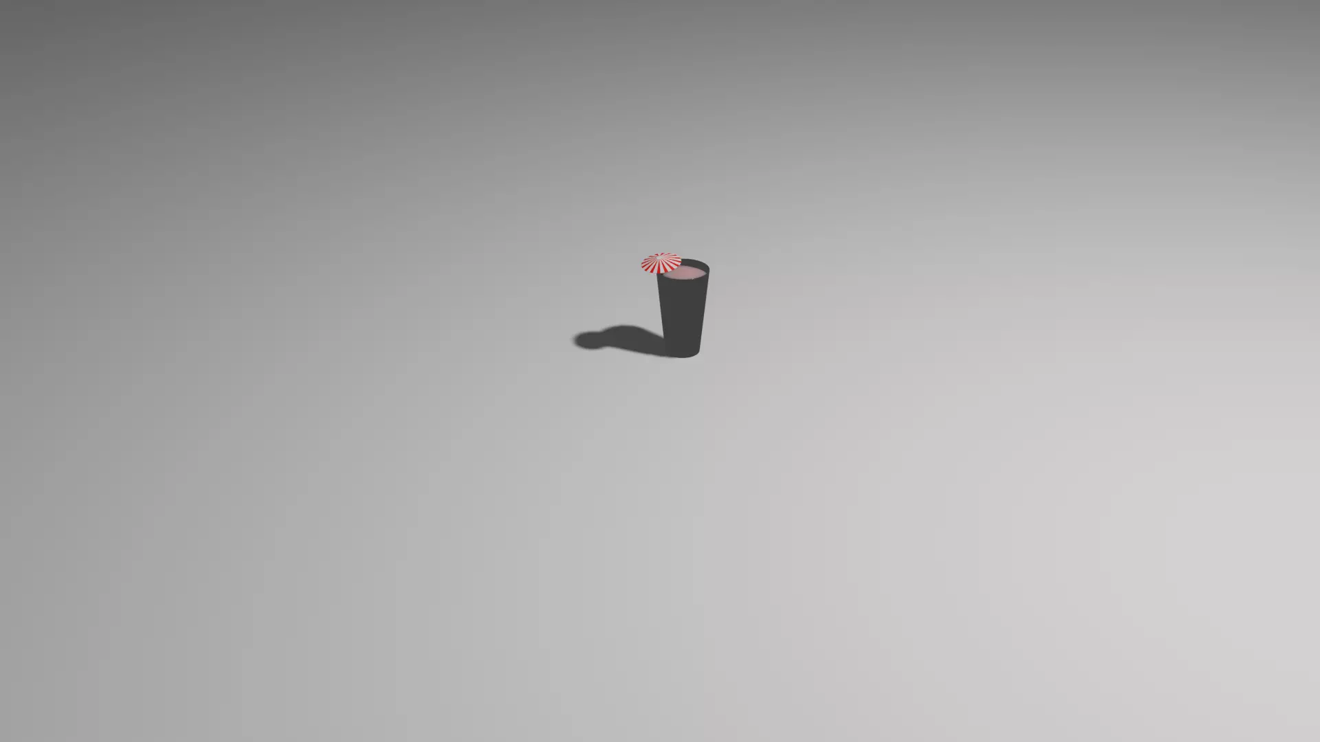Cup with smoothie Free 3D model_0