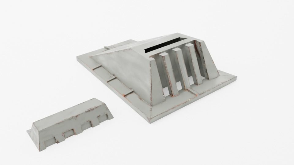 Star Wars Yavin 4 Hangar light - 1-6 scale Hottoys 3D print model_9