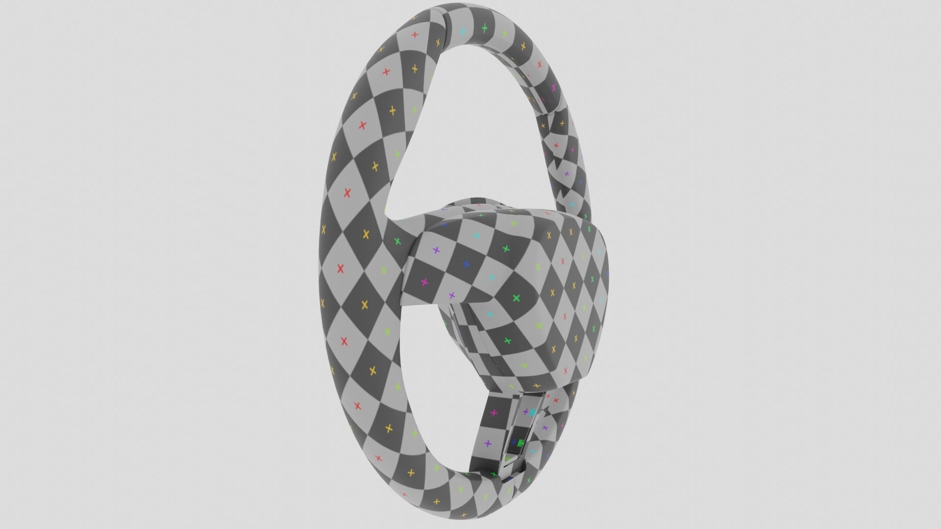 Skoda Steering Wheel 3D model_17