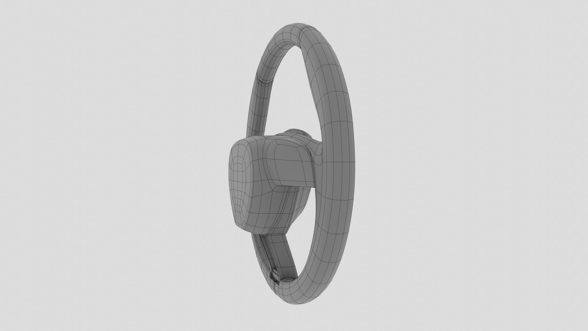 Skoda Steering Wheel 3D model_27