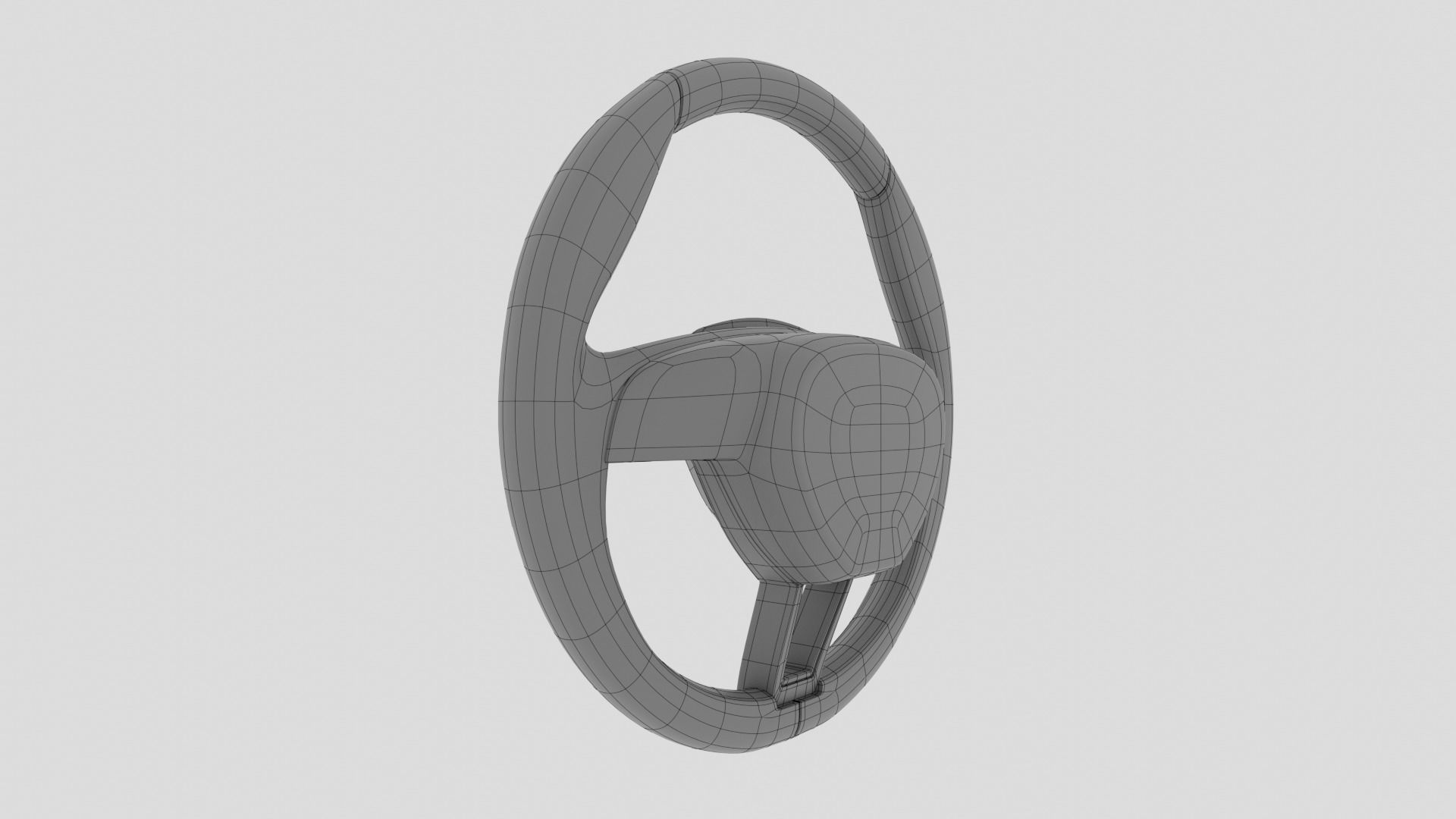 Skoda Steering Wheel 3D model_23