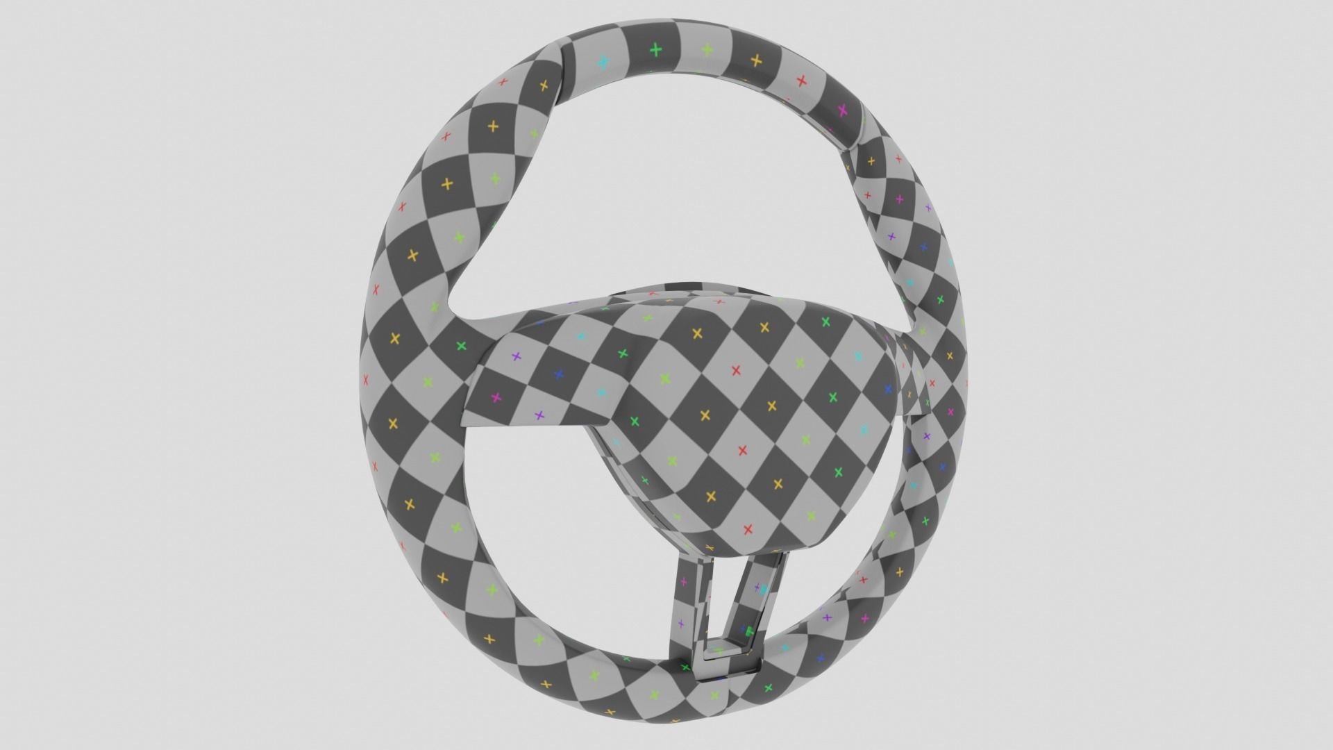 Skoda Steering Wheel 3D model_18