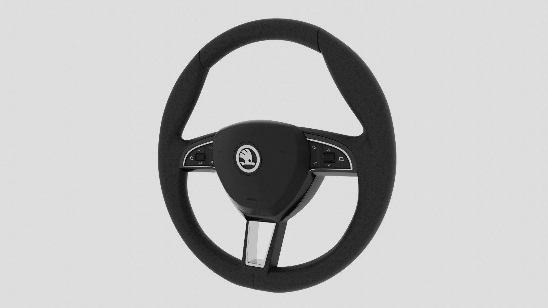 Skoda Steering Wheel 3D model_1