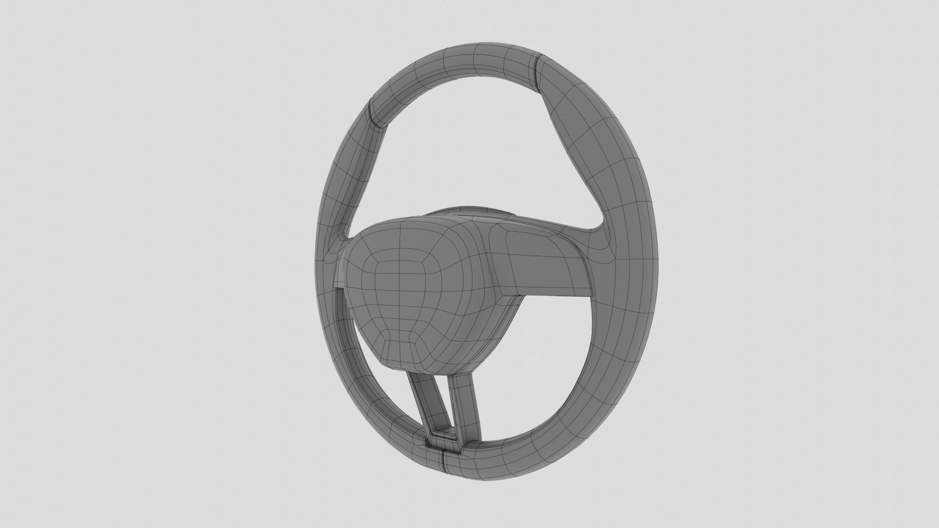 Skoda Steering Wheel 3D model_26