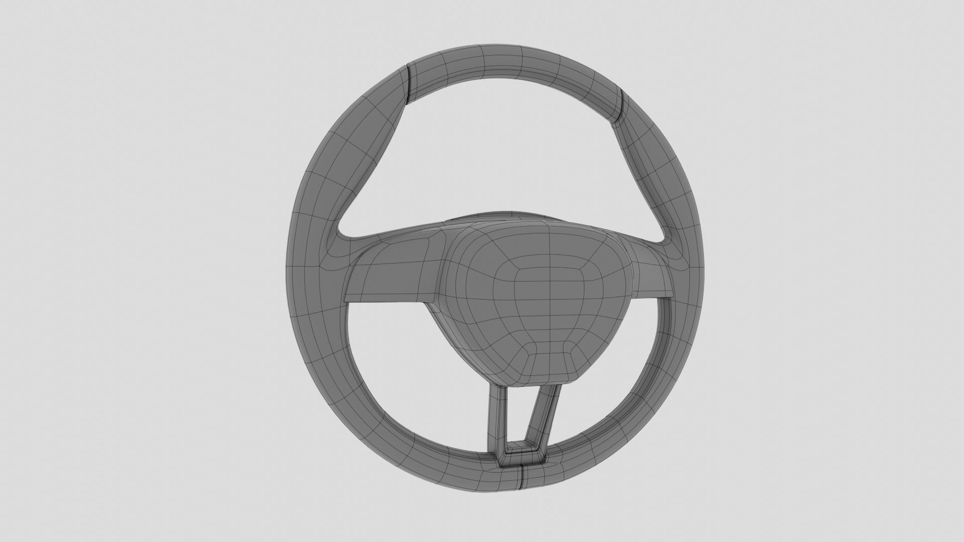 Skoda Steering Wheel 3D model_24