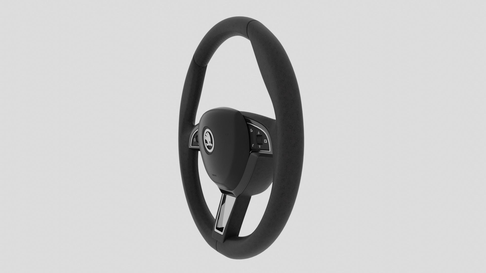 Skoda Steering Wheel 3D model_2