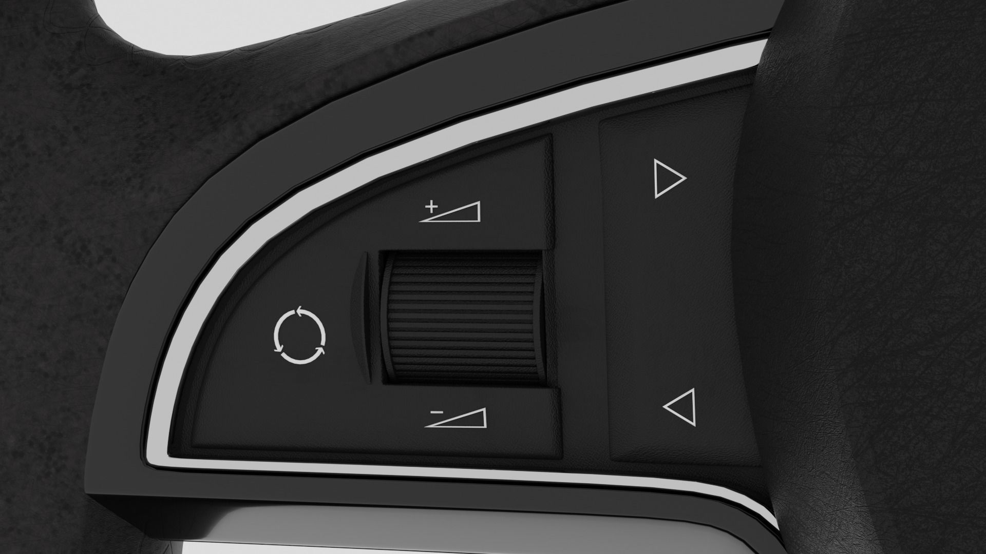 Skoda Steering Wheel 3D model_11