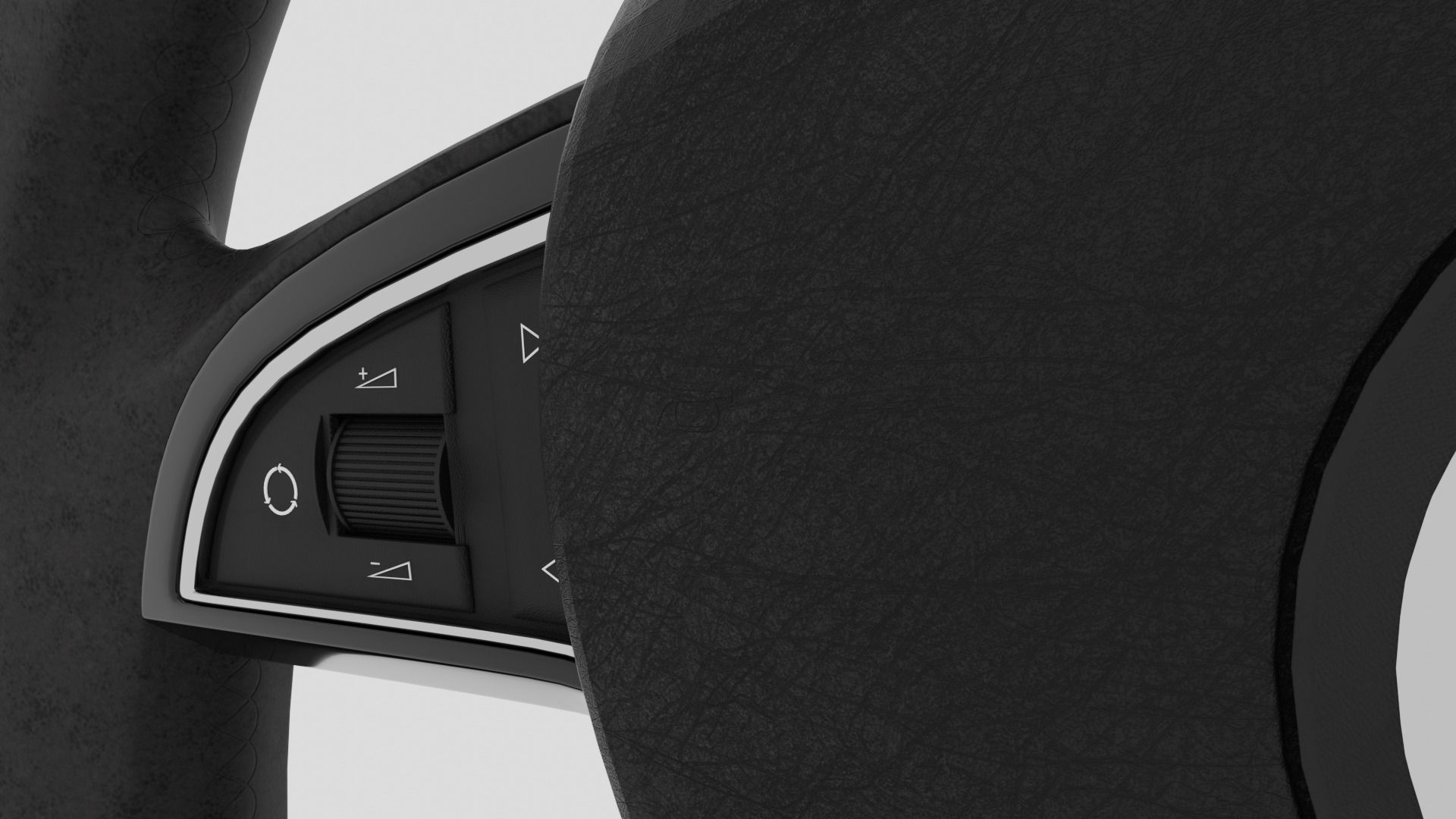 Skoda Steering Wheel 3D model_13