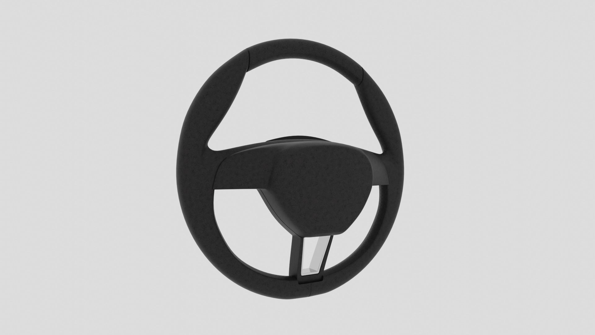 Skoda Steering Wheel 3D model_5