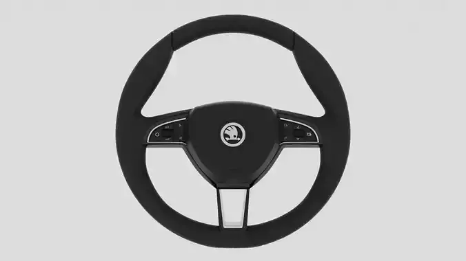 Skoda Steering Wheel 3D model