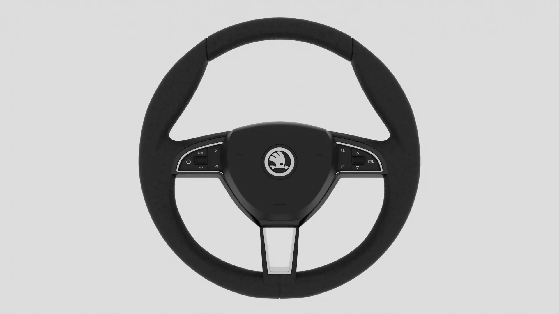 Skoda Steering Wheel 3D model_0
