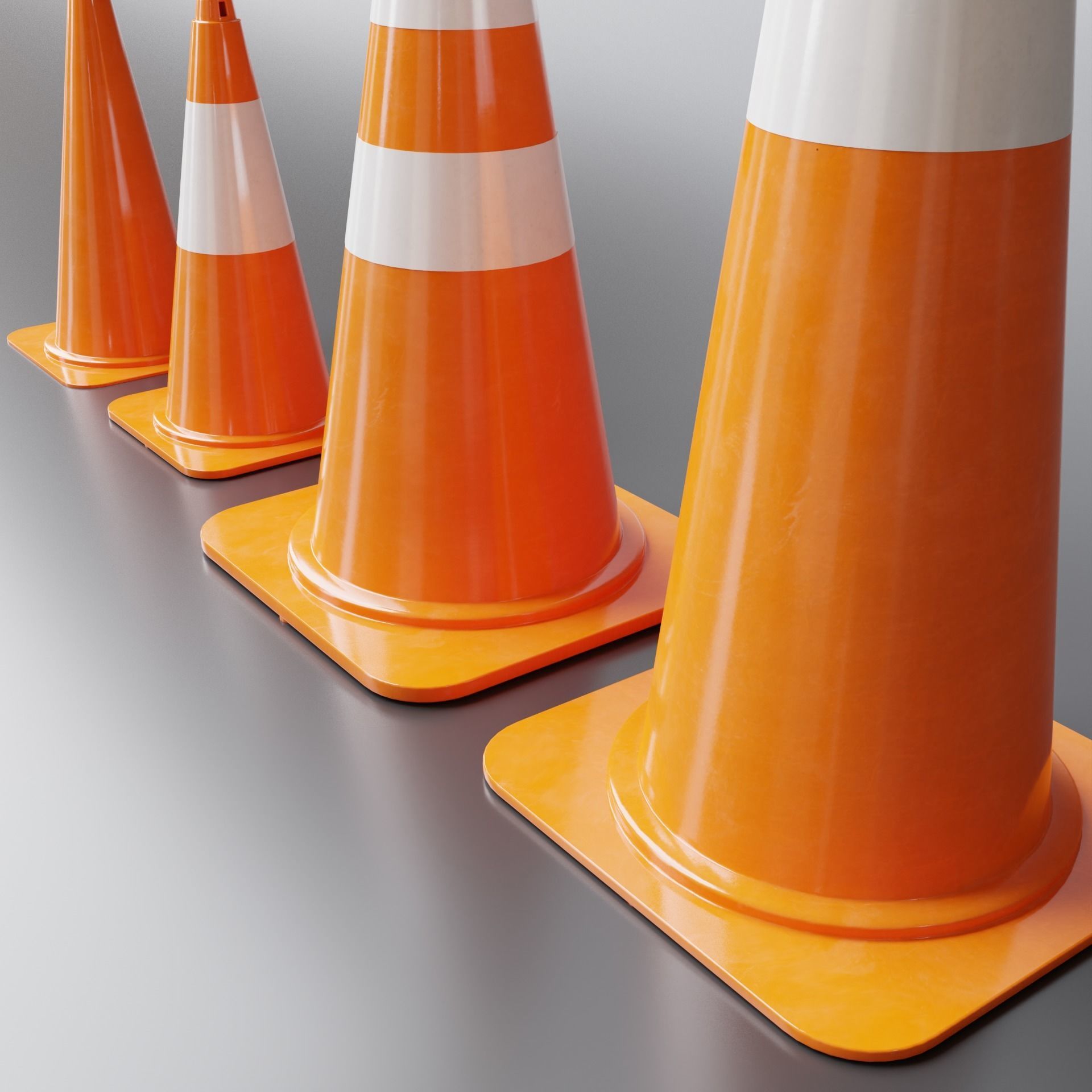 Cones Pack 002 3D model_6