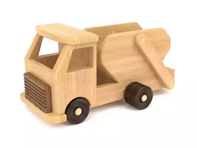 Wooden toy truck 15