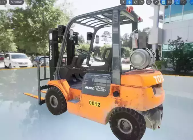 Forklift Geneo 3ton Unreal rigged