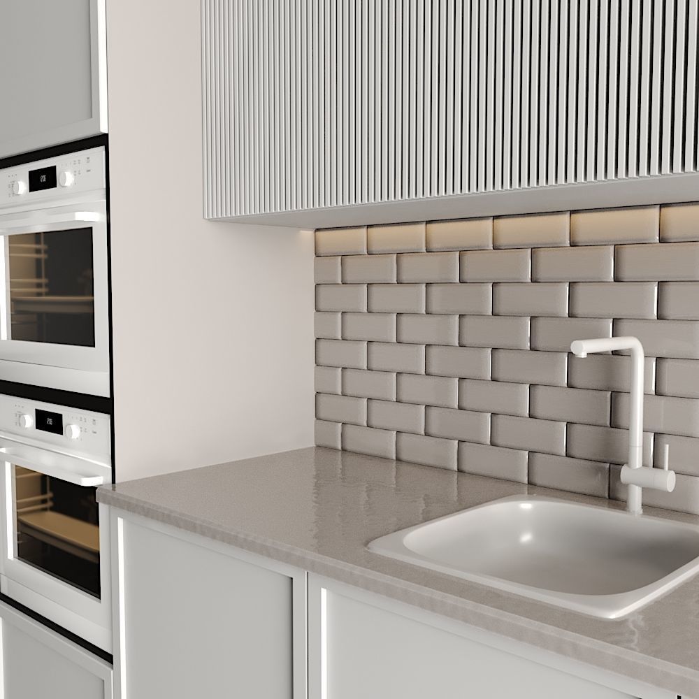 modern kitchen 3D model_3
