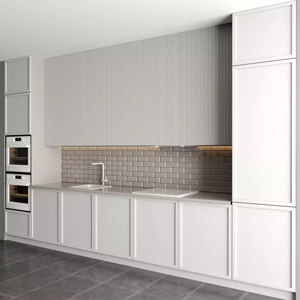modern kitchen 3D model_0