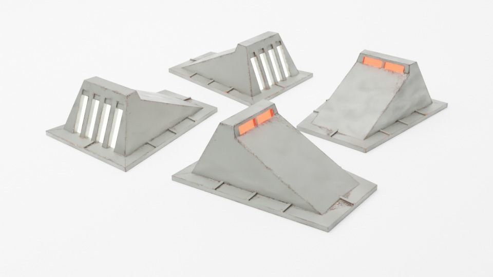 Star Wars Yavin 4 Hangar light - 1-48 scale Legion 3D print model_2