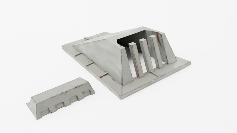 Star Wars Yavin 4 Hangar light - 1-48 scale Legion 3D print model_12