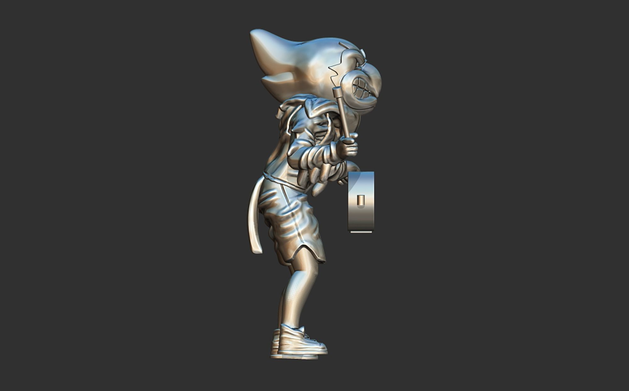 Cy the Cardinal 3D print model_2