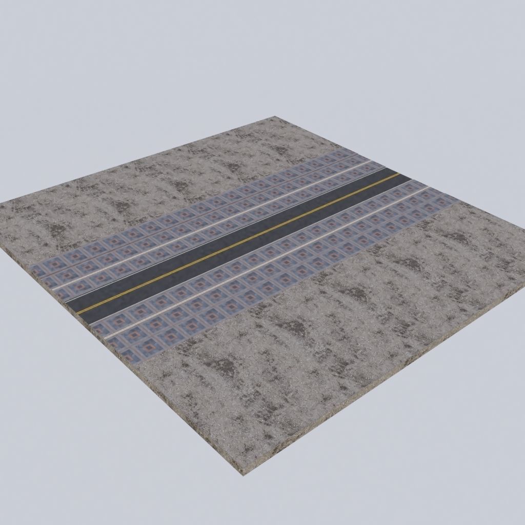 CITY STREET SCENE WITH ALL THE ASSET Low-poly 3D model_41