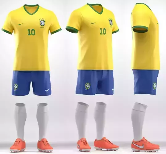Soccer team uniform  3D model