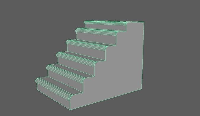 Staircase set of stairs Free 3D print model