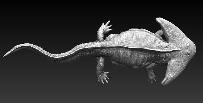 Diplocaulus fleshed out  3D model