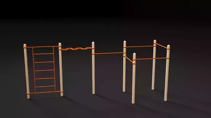 Workout 7 set of wooden exercise equipment