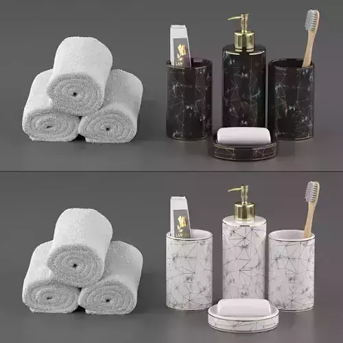 Bathroom accessories in Loft style