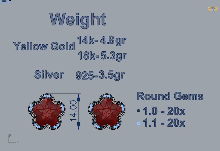 Pasquale Bruni  Earrings 3D print model_6