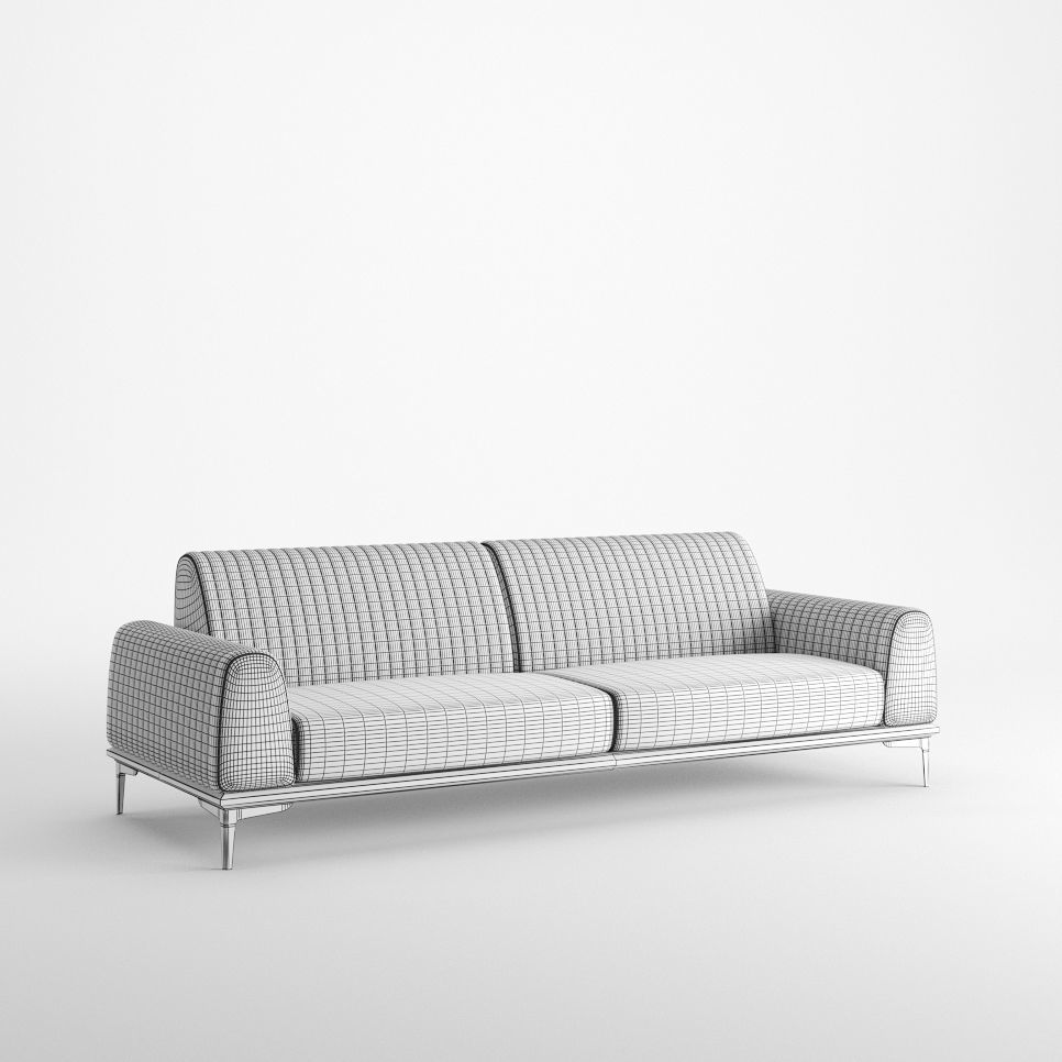 Nirvana Sofa Low-poly 3D model_3