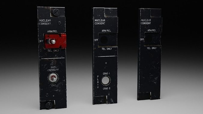 F16 NUCLEAR CONSENT Panel 3D model
