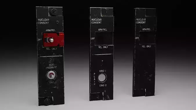 F16 NUCLEAR CONSENT Panel 3D model